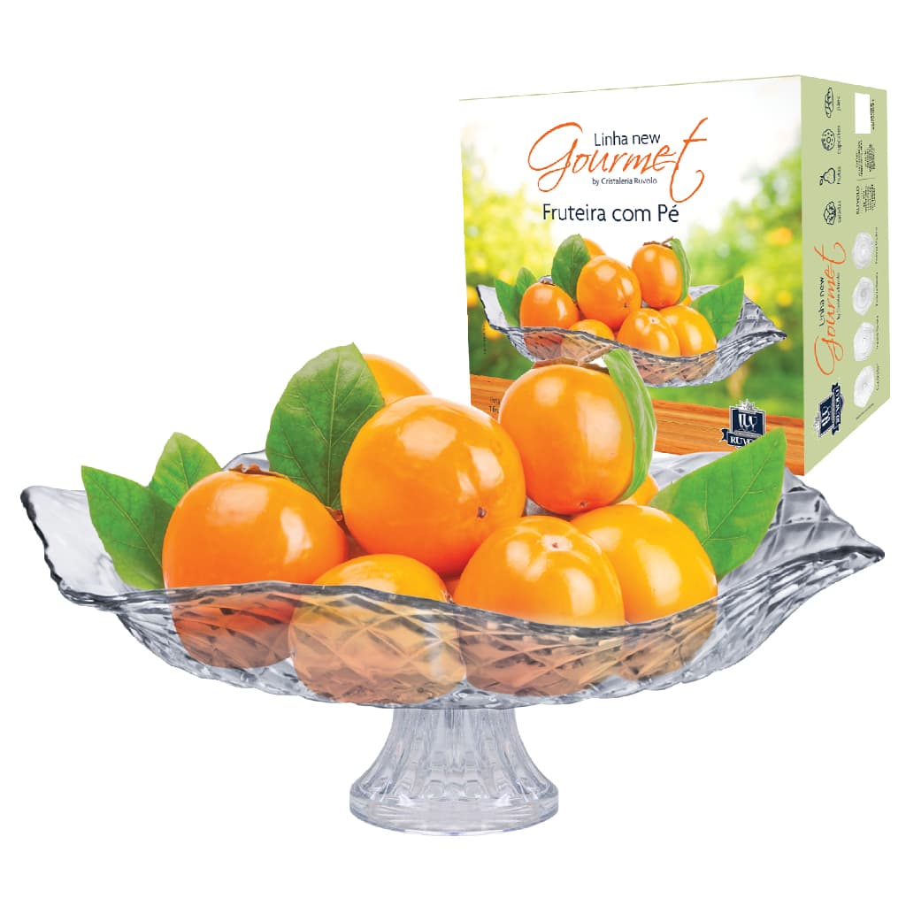Fruteira Saladeira De Vidro Fruteira De Vidro Porta Salada De Mesa Saladeira Com Pé Suporte Fruta