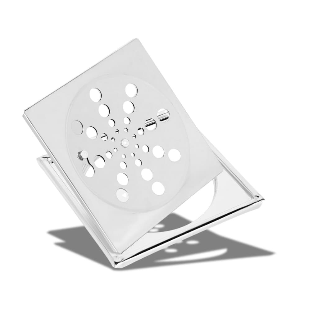 Ralo Banheiro Quadrado Completo Ralo de Banheiro Inox Abre/Fecha Ralo Inox 10x10 e 15X15