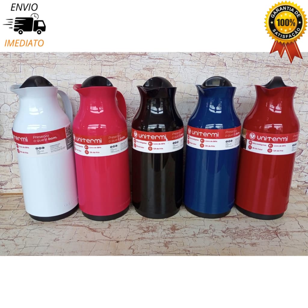 Garrafa térmica café Siena 1 Litro Unitermi garrafa chá garrafa café garrafa térmica 1 l