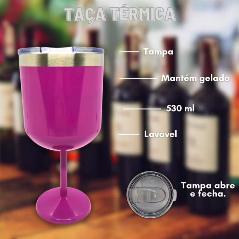 Taça, taça de inox, taça térmica, taça de bebidas