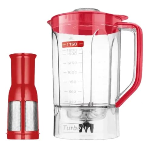 Copo De Liquidificador Mondial L900 De Acrílico -  Liquidificador Mondial Cor Vermelho [L-900 FR]