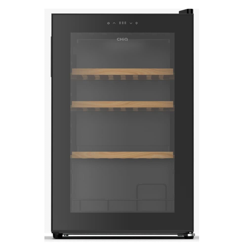 Adega De Vinho Climatizada Painel Digital 24 Garrafas Prateleira de Madeira 220v CHiQ
