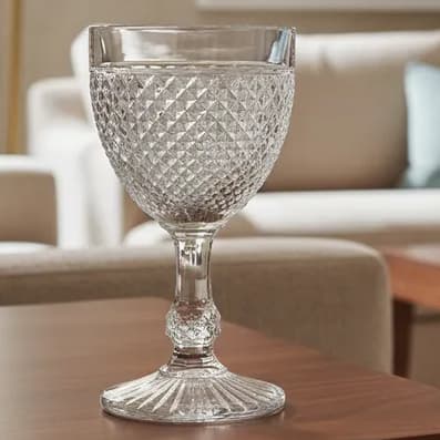 Kit com 15  taça, Taça de Água Acrílico Bico de Jaca Acrílico, Taça de Água e Vinho 320 ml, Taça Acrílico.