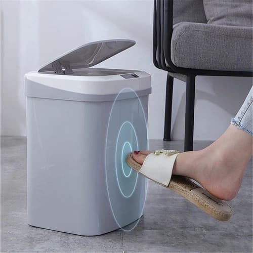Lixeira Inteligente Com Sensor 3L,5L,12L ,16L Recarregável Lixeira Escritorio Banheiro kit Lixeira Cozinha