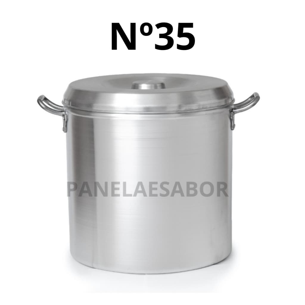 Caldeirão de alumínio Linha Hotel nº 35 - 30 litros / Panela de alumínio /Caldeirão/ Caldeirão de Alumínio / Panela 30 l