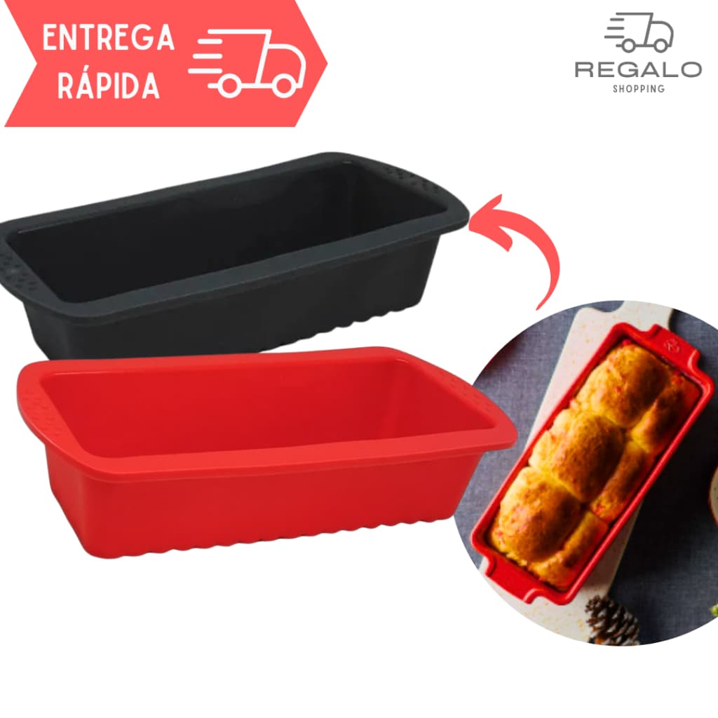 Forma para Pão Bolo Dobrável Assadeira Molde de Silicone Resistente a Temperatura Alta Assadeira