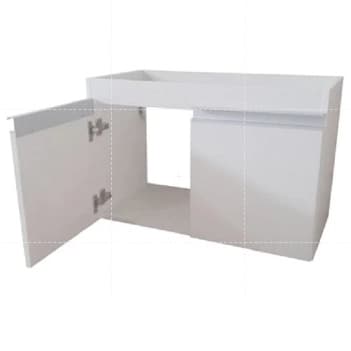 Gabinete Banheiro Pia Lavatório Armário para Banheiro Armário Cozinha Armário Lavanderia 80cm  Sem Gaveta