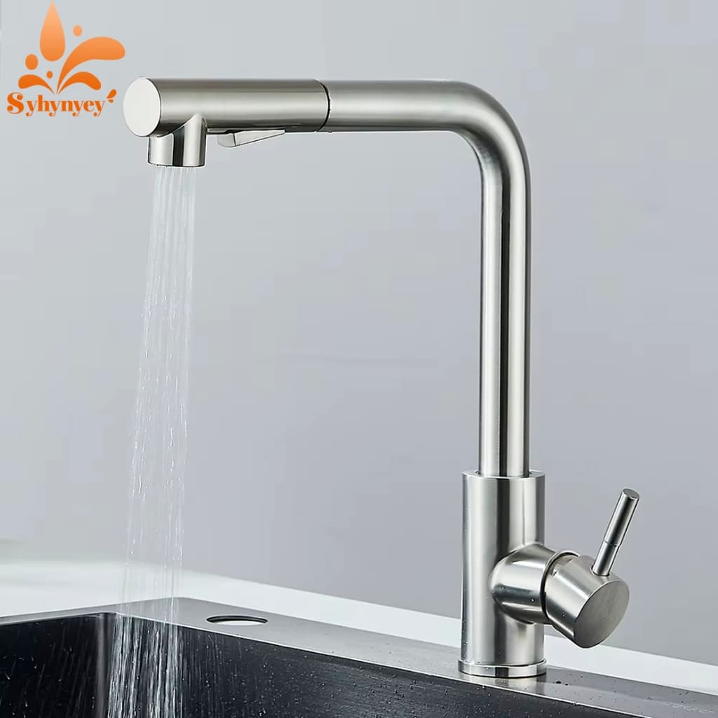 Torneira Gourmet Cozinha Pull-Out Torneira Cozinha Bancada Misturadora Quente E Fria Único