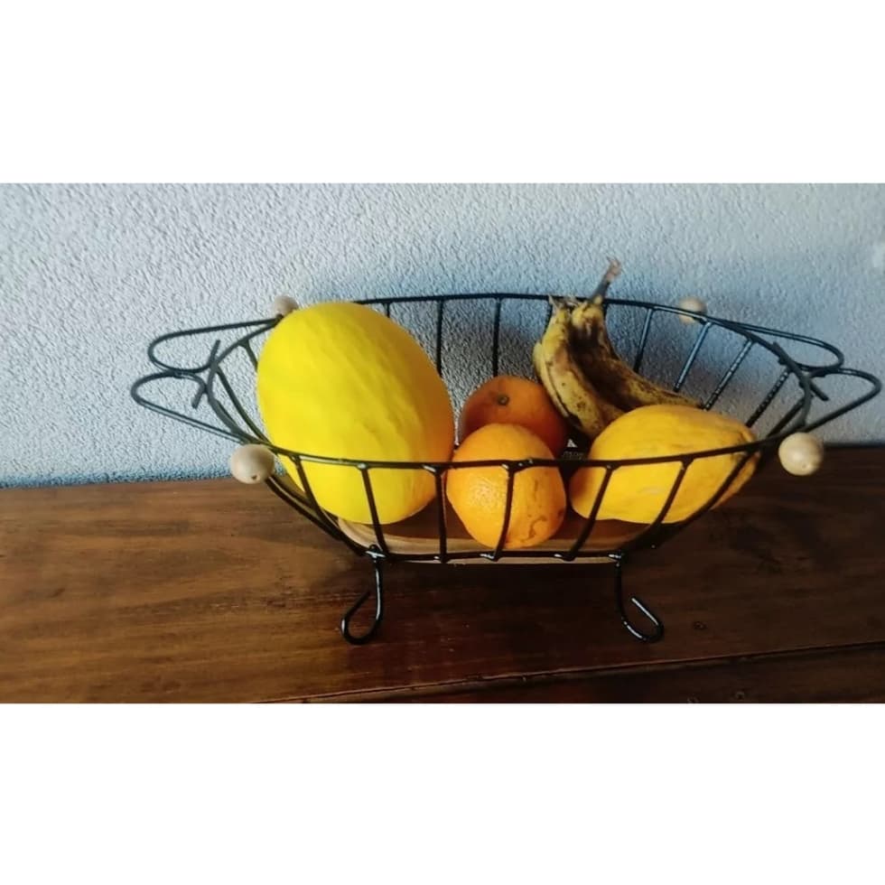 Fruteira de Mesa Oval Rustica Fruteira de mesa Oval para balcão ENVIO IMEDIATO Fruteira decorativa organizadora