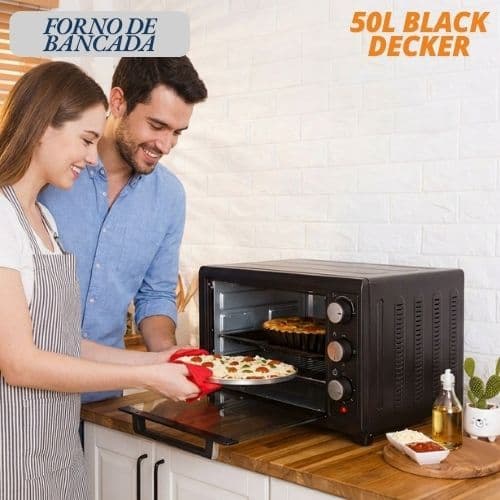 Forno Elétrico Assadeira Air fryer Fritadeira elétrica 50L 1800W 220v