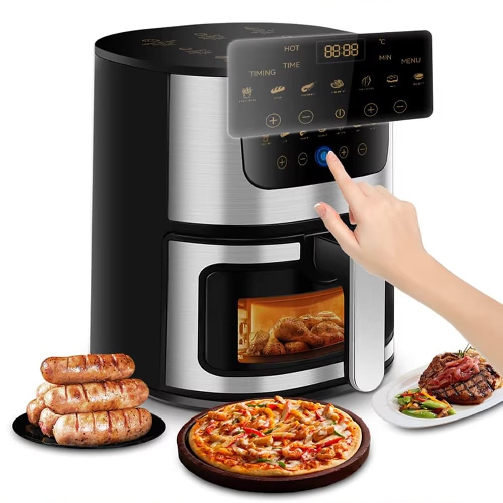 Air Fryer 6L / Forno Elétrico 3 em 1 Fritadeira Elétrica Air Fryer Botão Air Fryer  110/220v