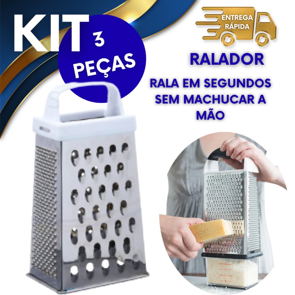 RALADOR INOX RALADOR 4 FACES RALADOR COZINHA RALADOR DE QUEIJO RALADOR DE LEGUMES
