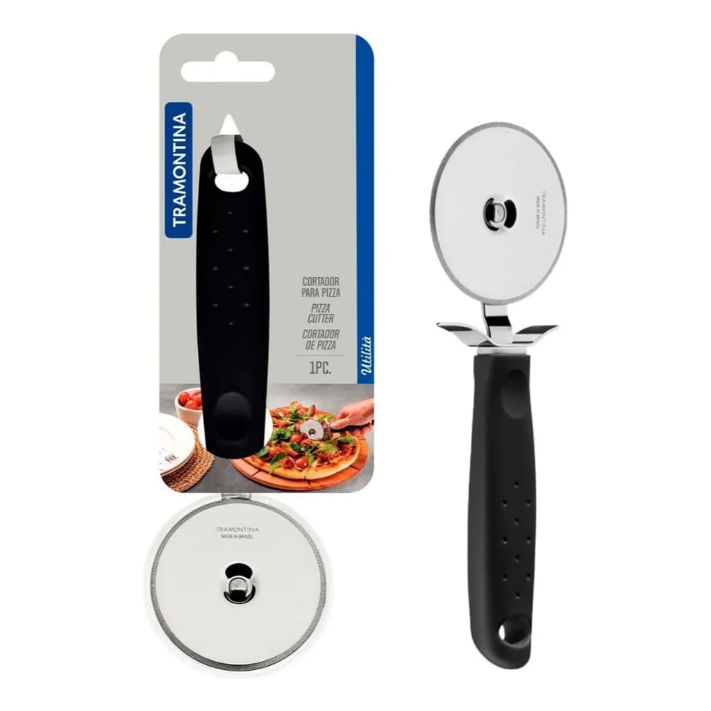 Cortador De Pizza Profissional Inox  Tramontina Massas Pães Bolos Tortas Cortador Pizza Tramontina