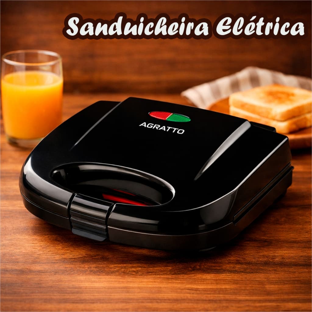 Sanduicheira Elétrica 2em1 Sanduicheira Grelha Antiaderente Sanduicheira 220v Torradeira Eletrica