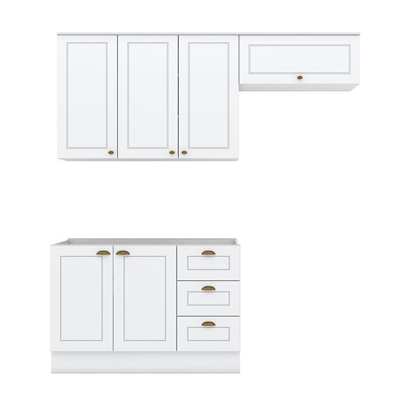 Cozinha Modulada Americana 3 Peças Branco HP – Henn