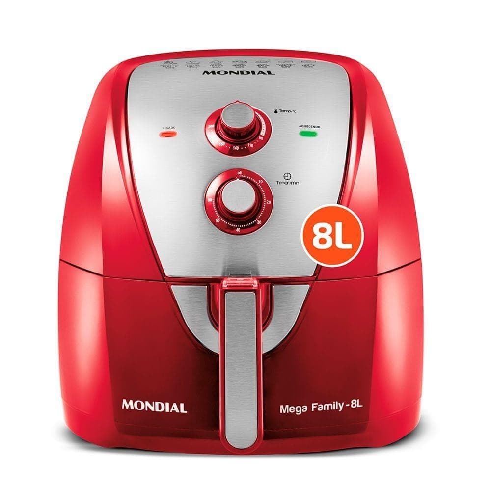 Fritadeira Sem óleo Air Fryer 8 Litros Afn-80-ri Mondial Air Fryer Afn-80-ri 220v/60hz