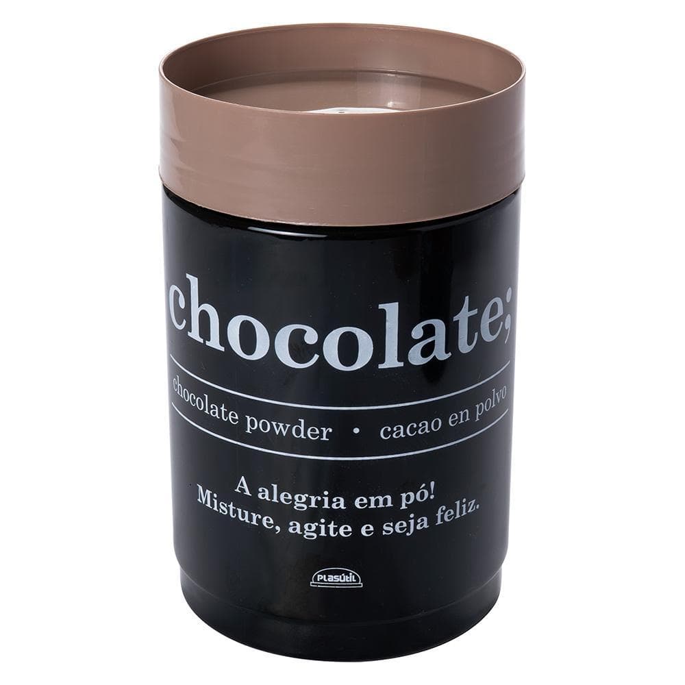 Pote Porta Chocolate em Pó 1,1 L Despensa Cozinha Plasútil