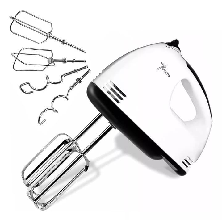 Batedeira De Mão Elétrica Bolo Chantilly 7 Velocidades 260W Batedeira Massa Bolo Ovos Maquinas