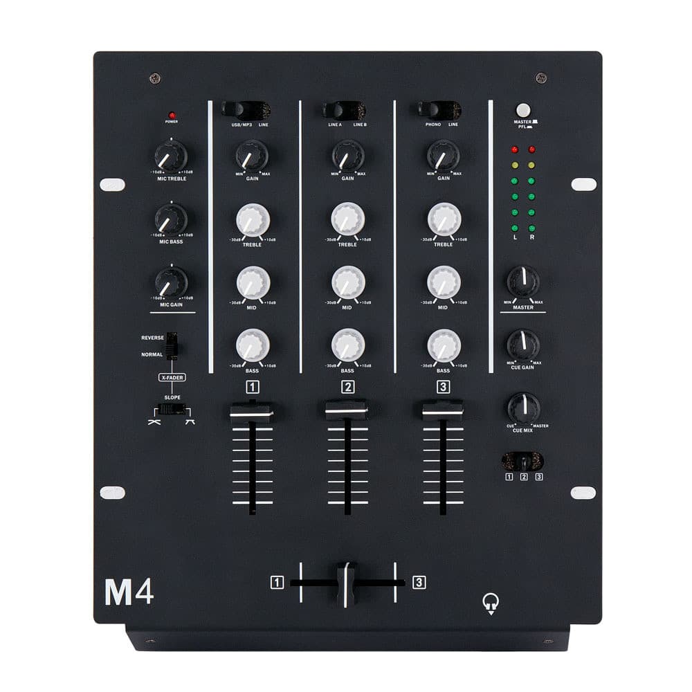 Mixer DJ Profissional de Quatro Canais Seis Canais KTV Palco Mixer DJ Mixer de Som DJ de 4 Canais
