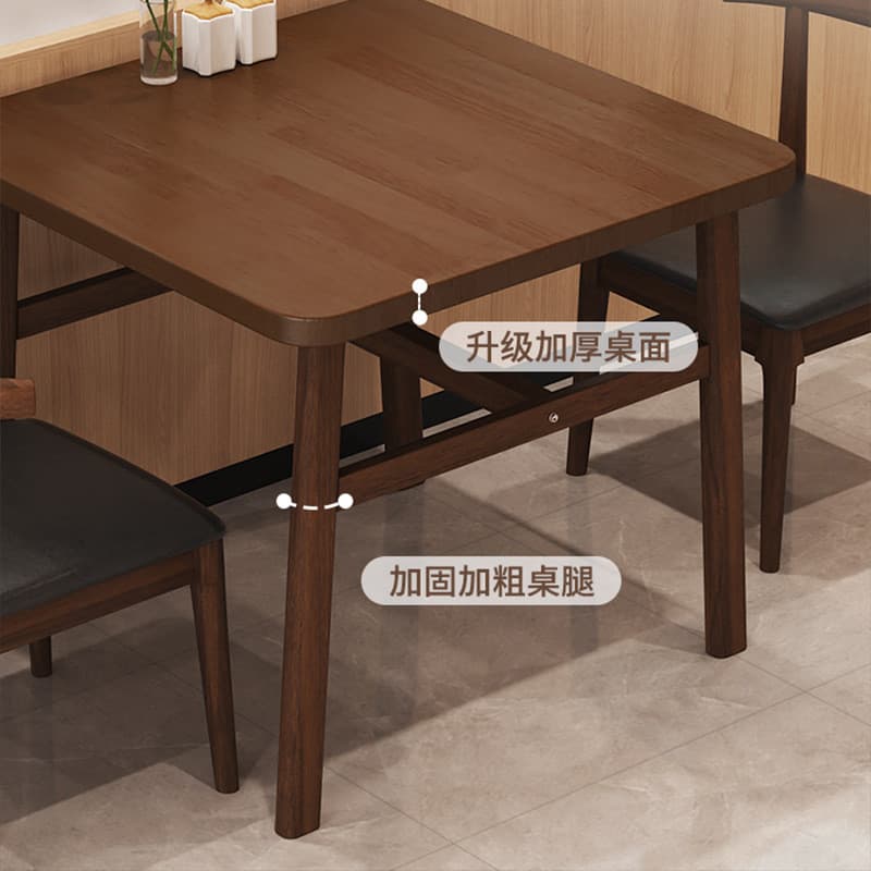 Mesa de Jantar Nórdica Mesa de Jantar de Madeira Maciça e Cadeiras Conjunto de Mesa de Jantar Simples para Casa Mesa e C