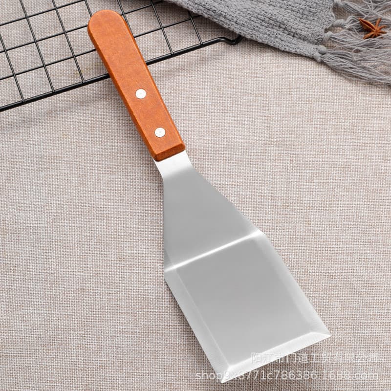 Espátula para tiramisu, espátula de aço inoxidável, espátula para hambúrguer, espátula para fritar, espátula de cozinha,
