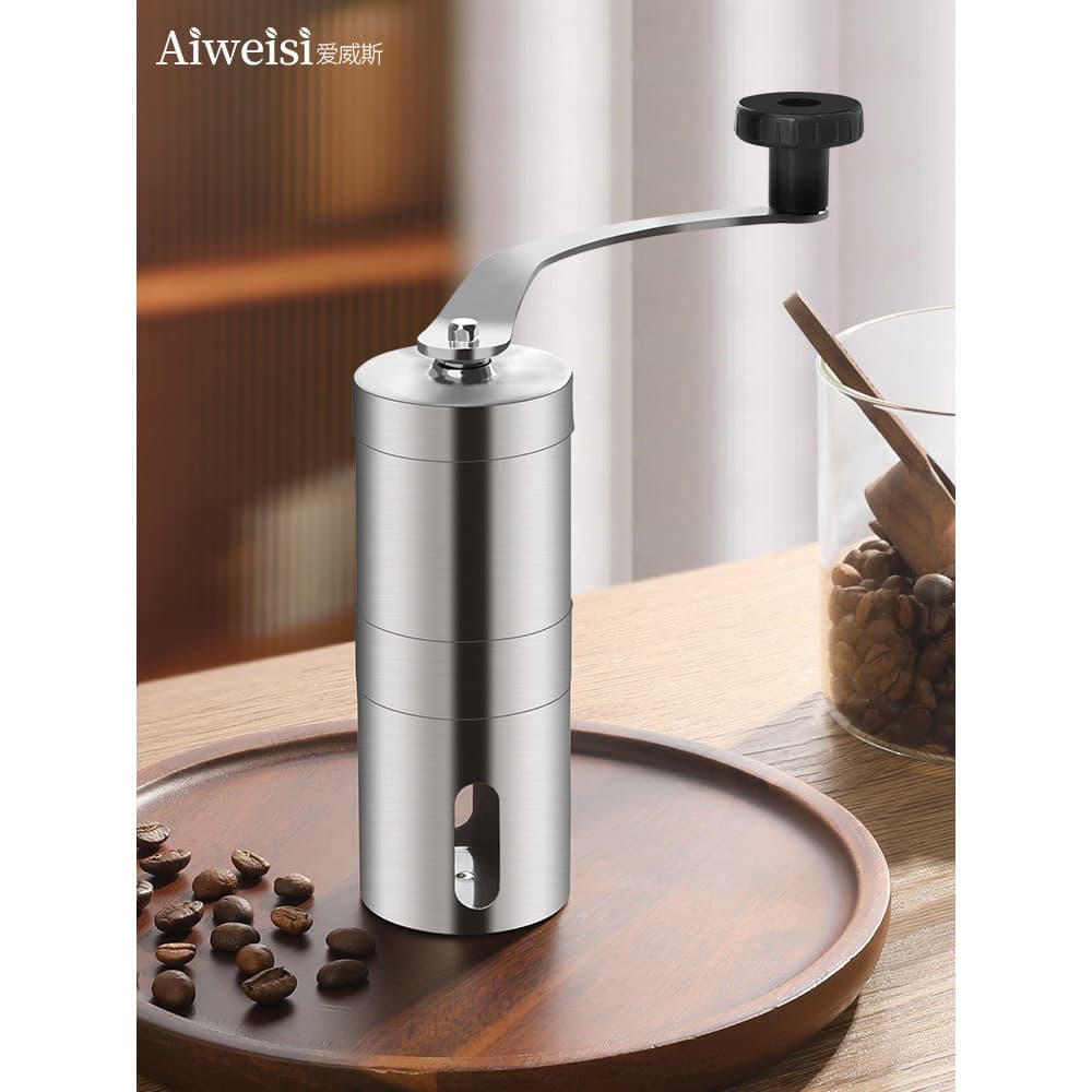 Moedor de mão moedor de café moedor de café aço inoxidável moedor de mão Manual pequeno portátil moedor de grãos de café