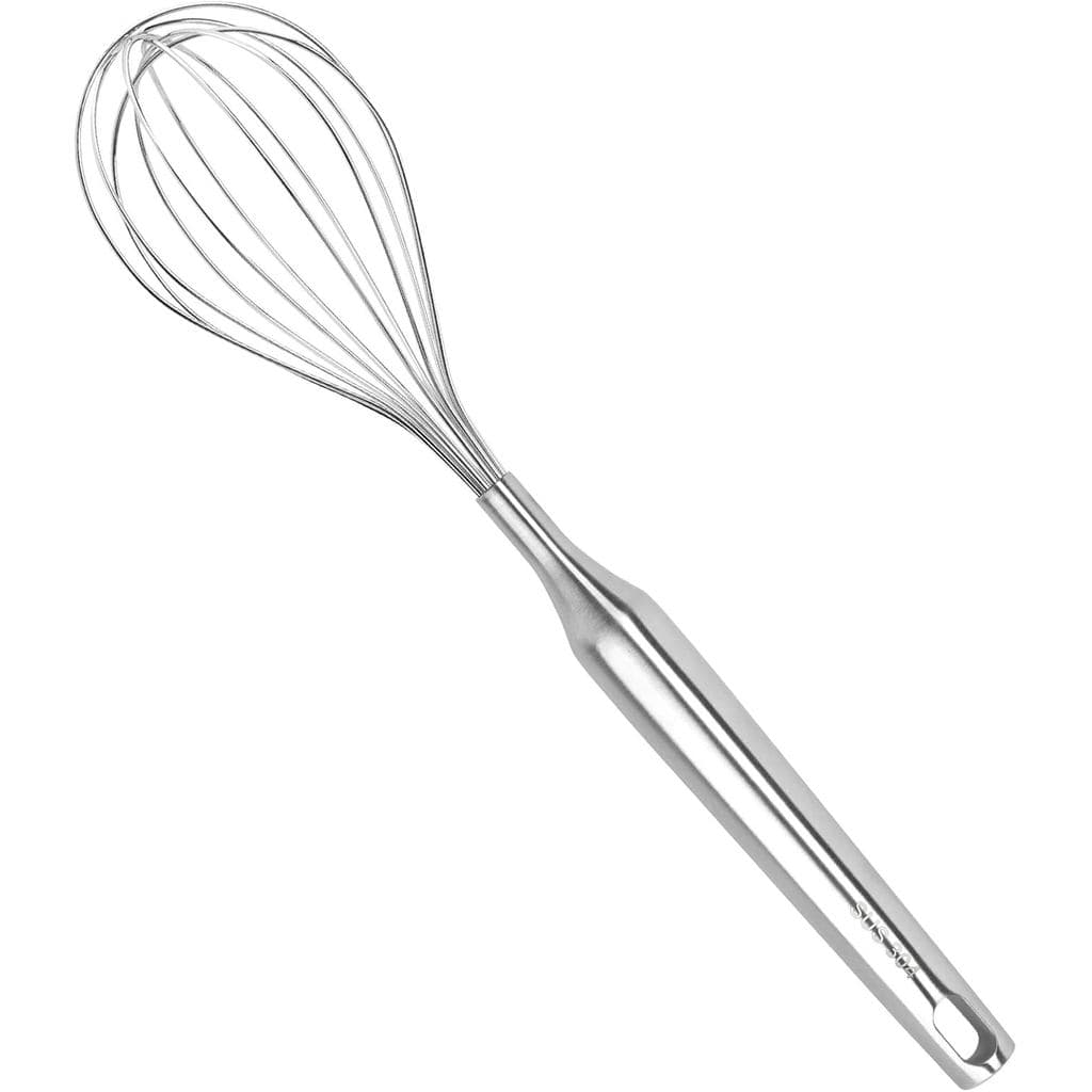 Batedor de Aço Inoxidável, Batedor de Metal, Batedor de Arame para Cozinha, para Cozinhar, Bater e Misturar, 12 polegada