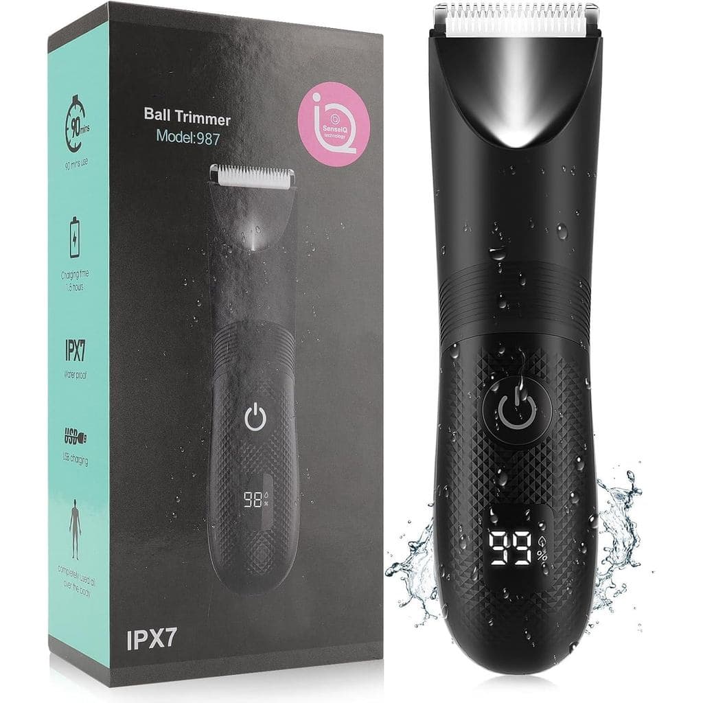 Aparador de pelos do corpo e virilha para homens, aparador de pelos púbicos, aparador de pelos íntimos, aparador corpora