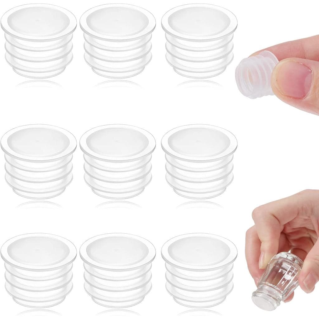 Tampas de Plástico para Saleiros e Pimenteiros, Substituição de Tampas Transparentes para Saleiros e Pimenteiros, Tampas