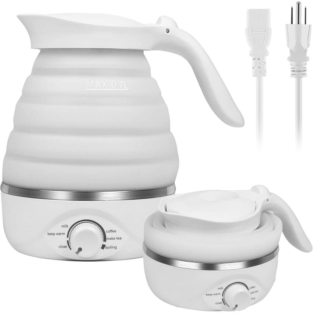 Chaleira Elétrica Dobrável para Viagem, Chaleira Elétrica Colapsável para Viagem, Chaleira Elétrica para Chá, Grau Alime