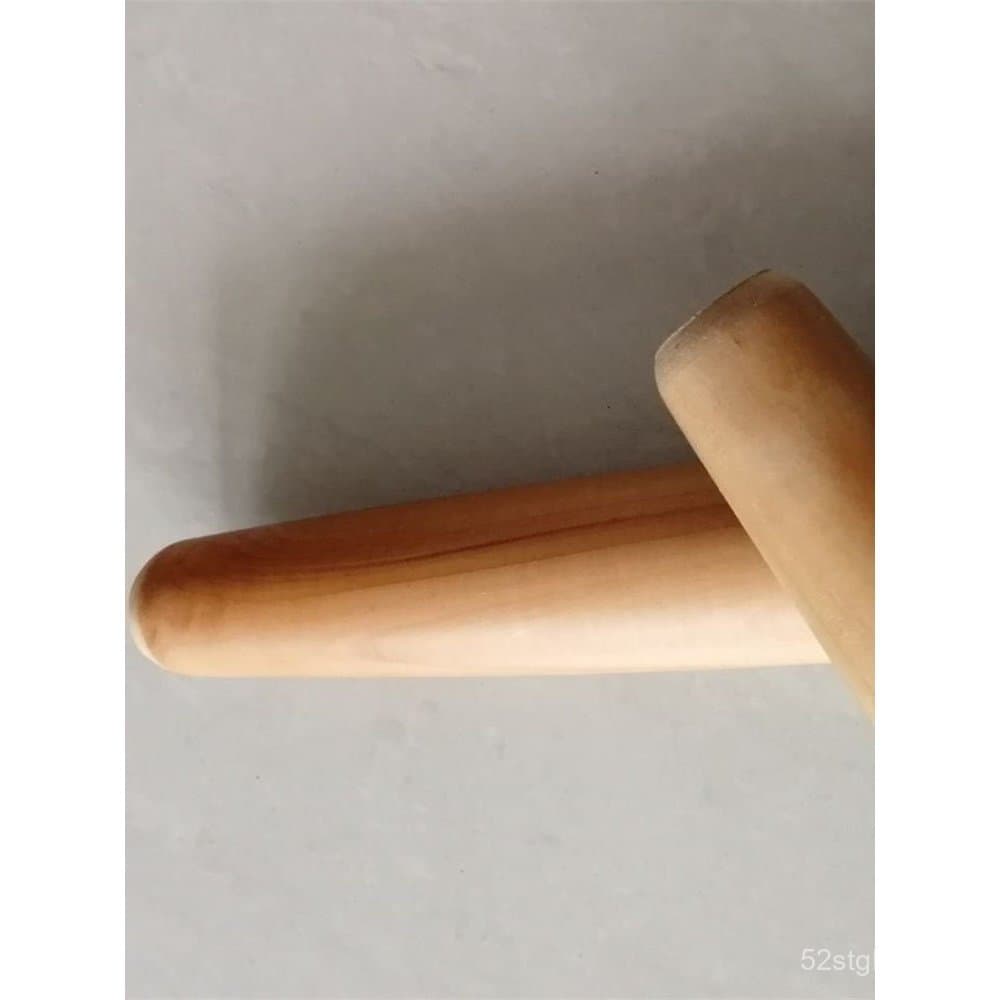 Rolo de massa de madeira maciça, madeira de pereira, rolo de massa para pães brancos, rolo de massa para pães de carne, 