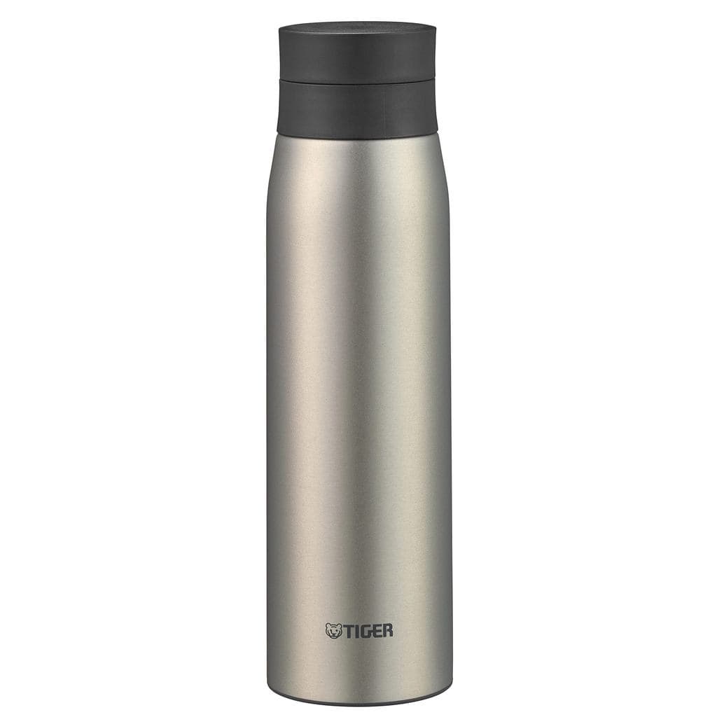 Exclusivo WEB Garrafa térmica Tiger TIGER Garrafa de água 600ml com rolha de gelo Parafuso Caneca Garrafa Garrafa de aço inoxidável Garrafa isolada a vácuo Isolamento térmico  frio Copo para uso doméstico Minério de titânio aço inoxidável MCY-K060X
