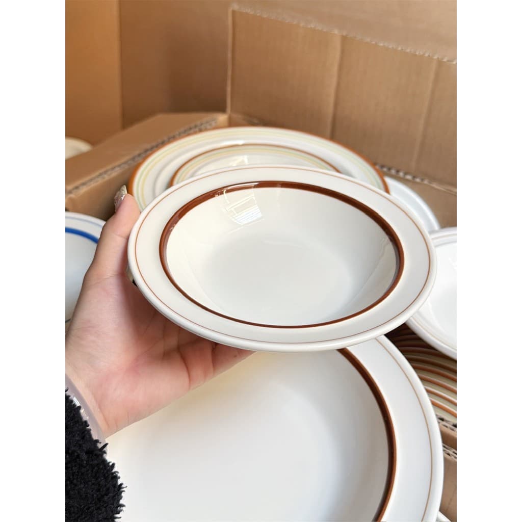 Não parece linda tigela pequena tigela de lanche doméstico tigela de salada de frutas tigela de sorvete tigela de cerâmi