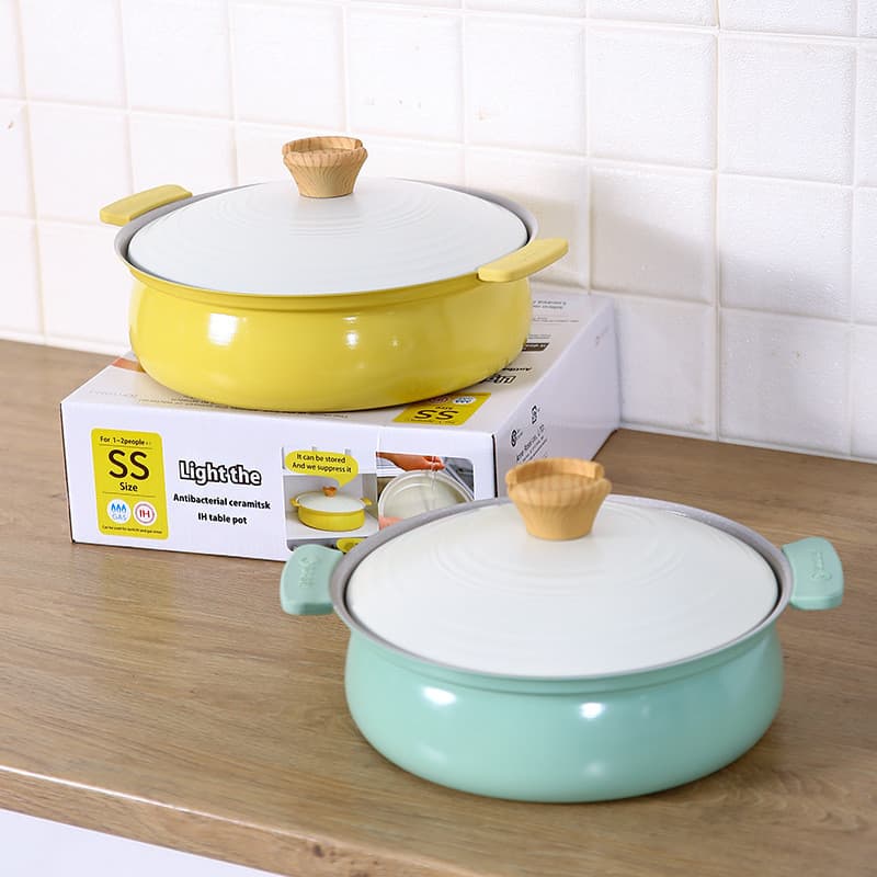 Panela de mesa de pedra Maifan multicolorida, panela antiaderente, panela para sopa, panela de barro, panela de barro pa