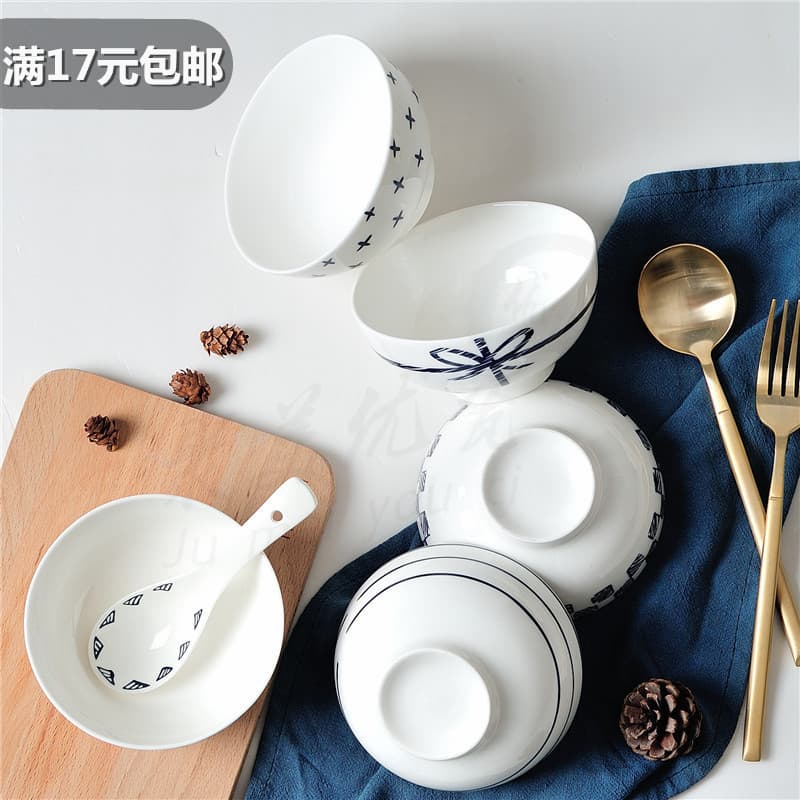 Tigela japonesa zakka tigela de jantar doméstica tigela de arroz cerâmica 15cm tigela de boca reta tigela de sopa tigela