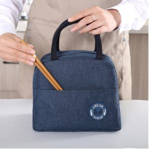 Bolsa para marmita, bolsa de mão, bolsa para marmita de estudante, bolsa para guardar marmita, bolsa isolada de lona par