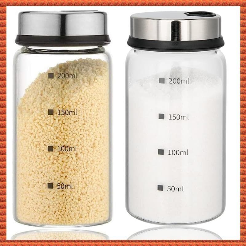 (Zac) Saleiros E Pimenteiros 2 Pack 200ml Saleiro Com Furos Ajustáveis , Especiarias De Aço Inoxidável Para Cozinha