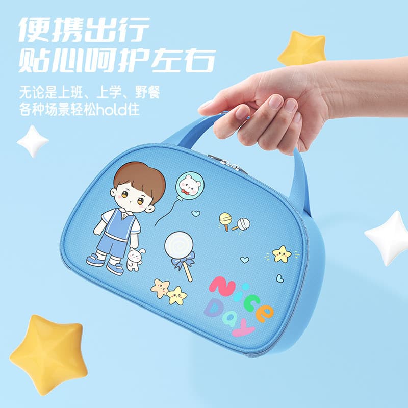 Bolsa térmica para marmita, bolsa isolada para marmita, bolsa para marmita para alunos do ensino fundamental, bolsa para