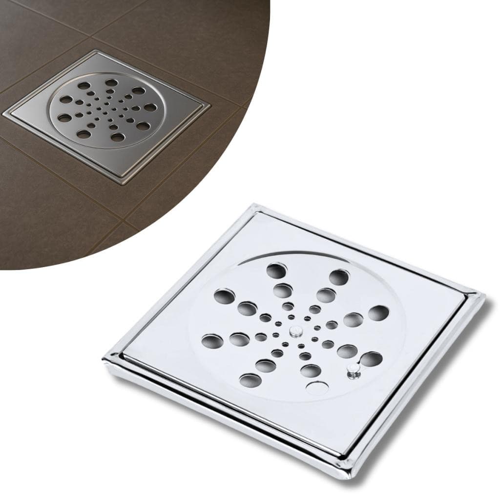 Ralo Banheiro Quadrado Completo Ralo de Banheiro Inox Abre/Fecha Ralo Inox 10x10 e 15X15
