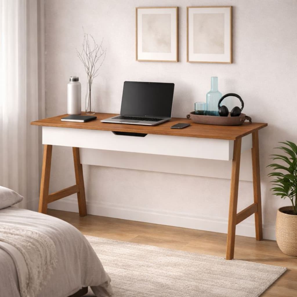 Escrivaninha Bancada Smart para Notebook Home Office Mesa de Computador Mesinha Estudo Quarto Job