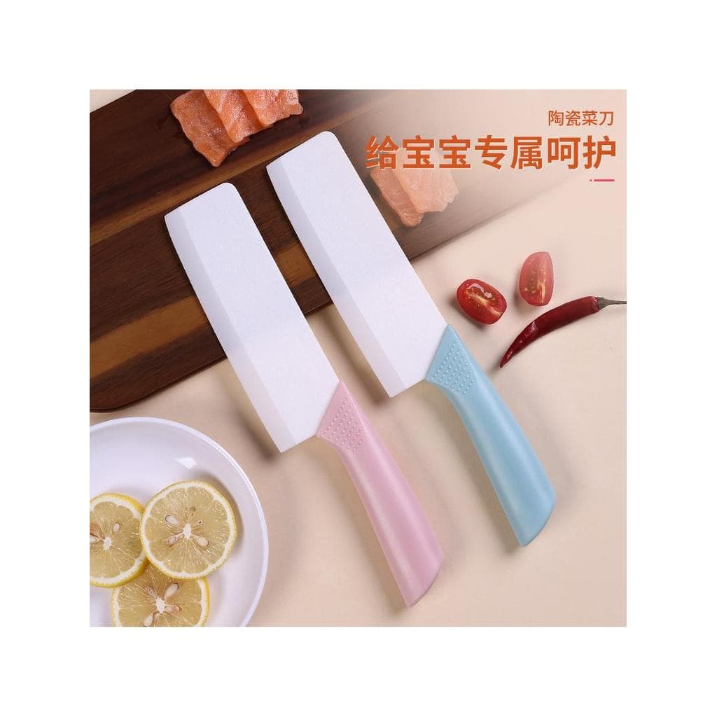 Polegada faca de cerâmica faca de cozinha com conjunto de faca suplemento alimentar do bebê faca de cozinha infantil cor