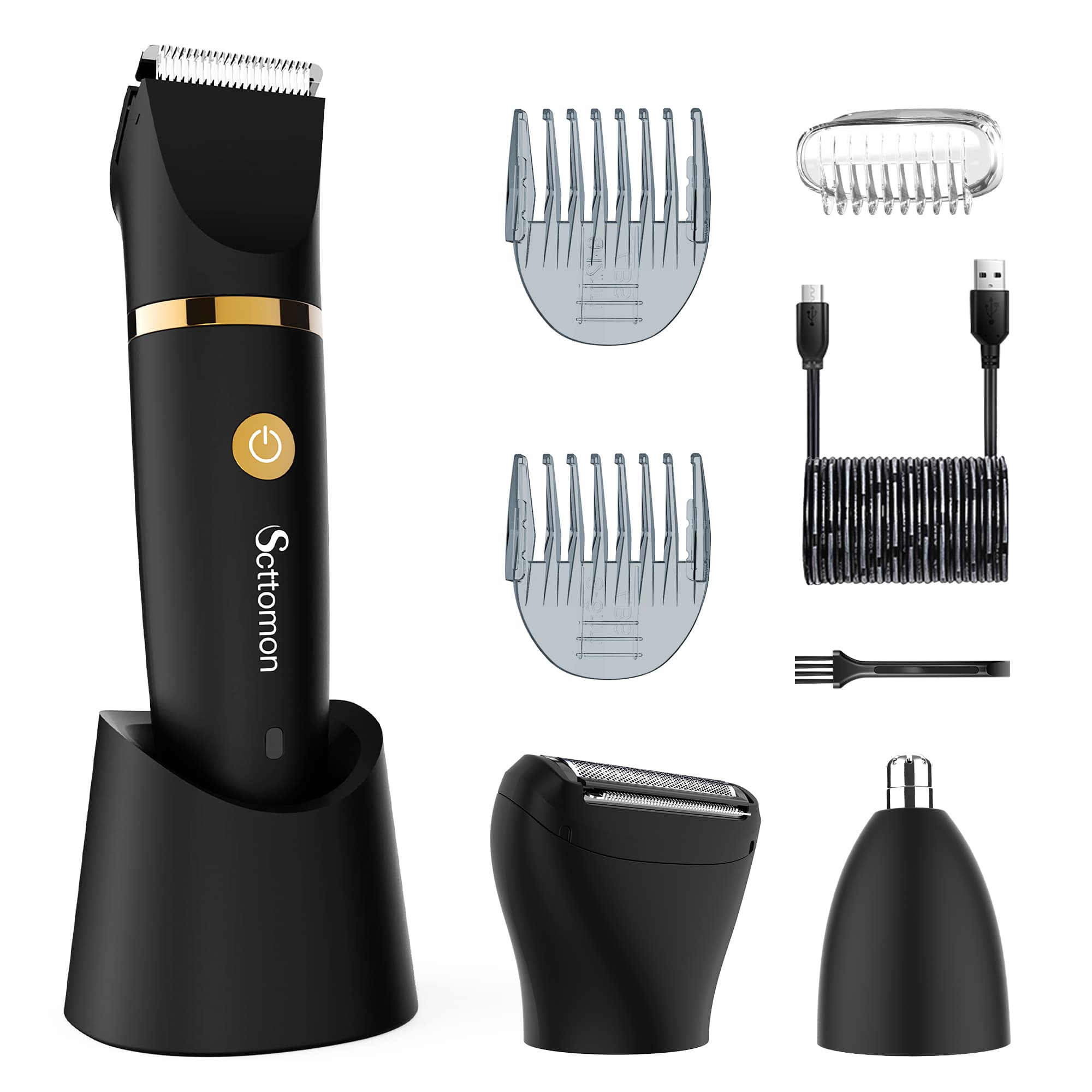  Aparador de cabelo elétrico para homens, aparador de bolas do corpo, aparador de corpo masculino, aparador abaixo da