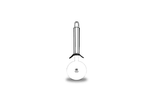 Cortador De Pizza C/protecao Top Pratic Brinox Aço Inox