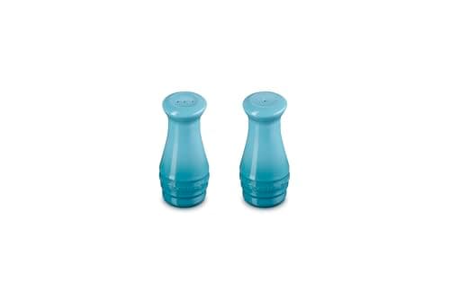 Le Creuset Conjunto Saleiro E Pimenteiro 110 ml Cerâmica Azul Caribe