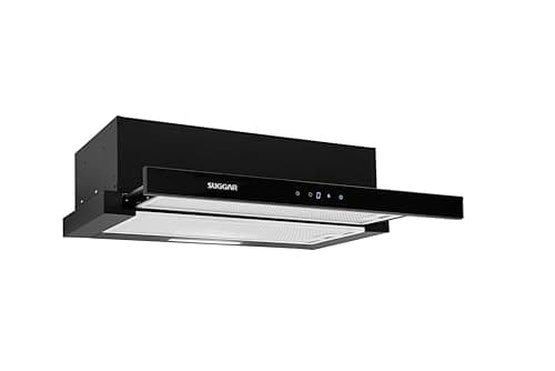 SUGGAR DEPURADOR DE AR SLIM TOUCH DE EMBUTIR 60CM PRETO 220V DE62THPT