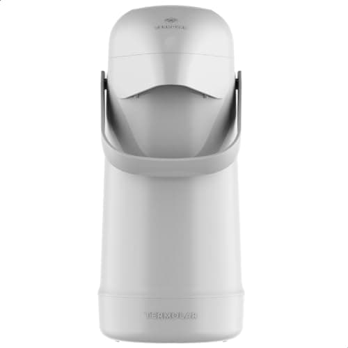 Garrafa Térmica Magic Pump Bomba de Pressão 500ml Branco