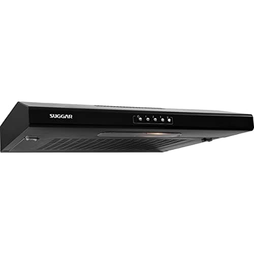 SUGGAR DEPURADOR DE AR SLIM C/MANTA 60CM PRETO 3 VELOCIDADES 110V DI601PT