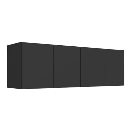 Armário de Cozinha Aéreo 4 Portas Multimóveis Mp2156 Preto