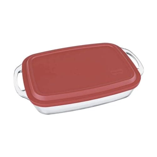 Assadeira Retangular Marinex linha Seletta 3,5 litros TP VERMELHA