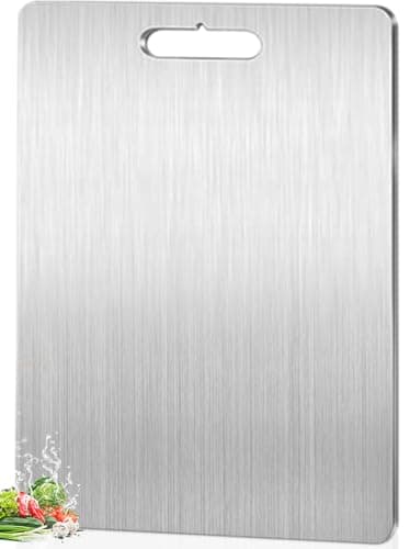 Tábua de Titânio, Tábua de Titanium para Cozinha, Tabua de Corte, Tabua, Tabua de Carne, Tabua de Cozinha, Tabua Corte, Tabua Carne, Tábua Inox de Cortar (36 * 25cm), 1PCS